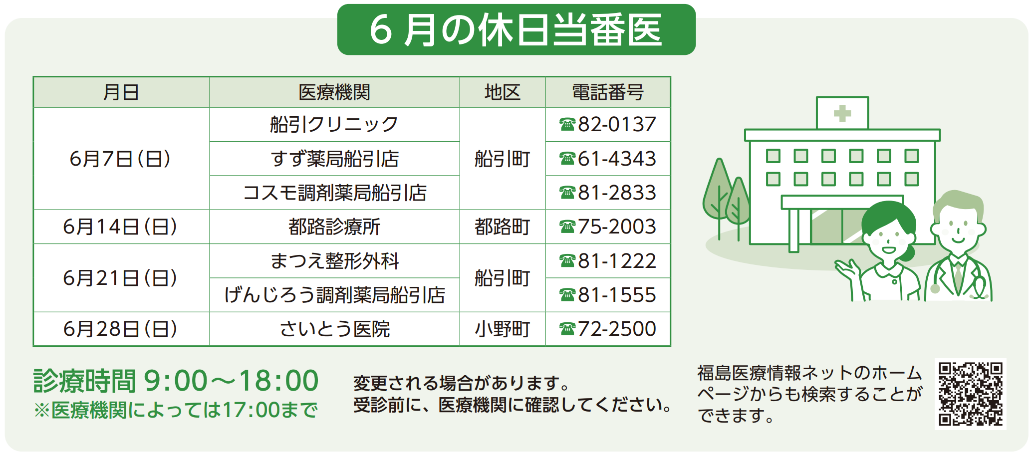 R8.6月休日当番医
