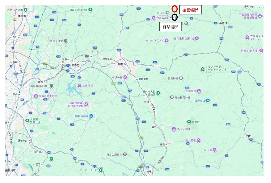 0818田村市全域（目撃確認）