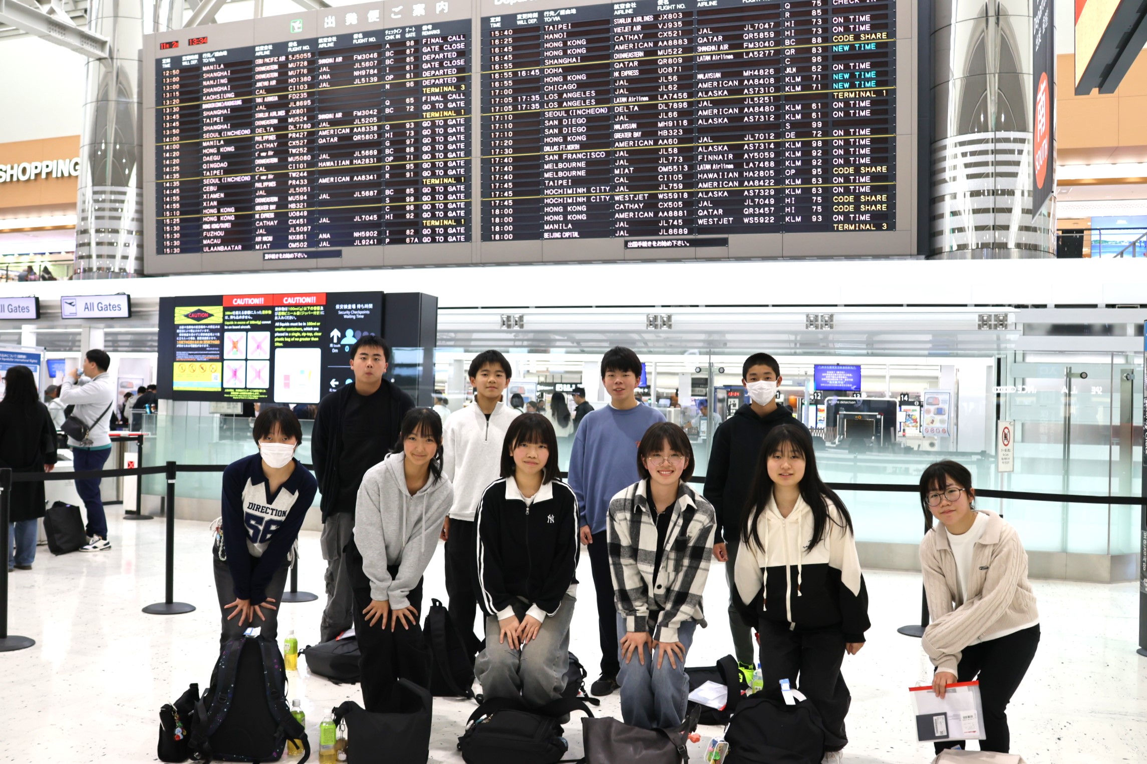 2-1掲示板前集合