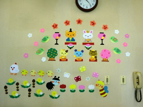 壁面飾り(3月)