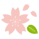散り始めイラスト
