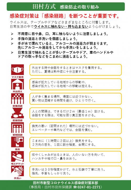 新型コロナ感染拡大防止