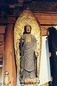 円寿寺の木造阿弥陀如来立像の写真